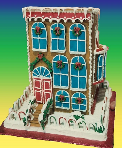 christmas brownstone gingerbread house personalized personalization