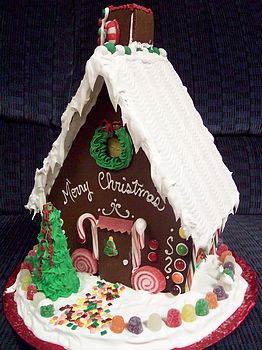 Elifin Cottage Aframe Gingerbread House Candies Inside