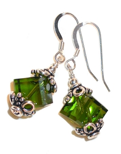 olivine green olivine crystals olive green crystal earrings olive green earrings 5600 cubes sterling silver swarovski austrian crystals, prom wedding jewelry, clip-on pierced earrings