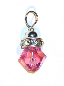 swarovski birthstone sterling silver pendant 14K gold-filled