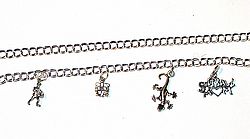 sterling silver charm bracelet