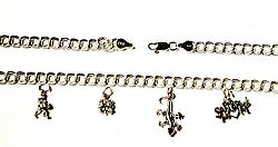 sterling silver charm bracelet