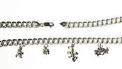 sterling silver charm bracelet