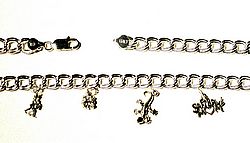 sterling silver charm bracelet