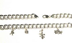 sterling silver charm bracelet