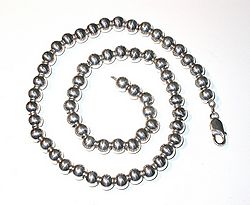 sterling silver balls beads ball chain necklace