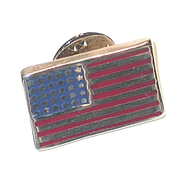 USA Flag tie tack, men's jewelry