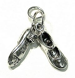 tap dancer tap dancing performing arts sterling silver tap shoes charm for charm bracelet or necklace